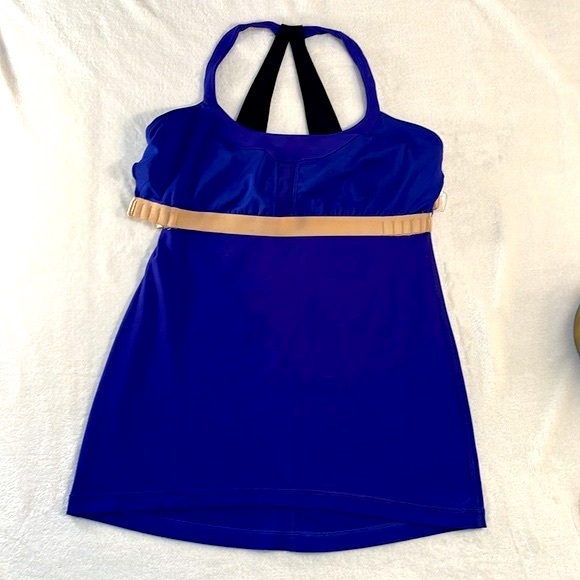 Lululemon Scoop Me Up Tank II Spry Blue (Royal) Size 10 Like New Excellent - Picture 9 of 16
